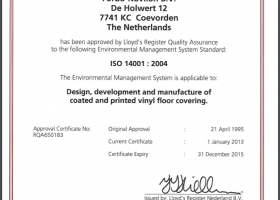 Chứng chỉ ISO 14001 Forbo Novilon